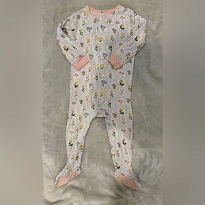 Magnetic Me Organic Cotton Footie Pajama Floral 12-18 mo